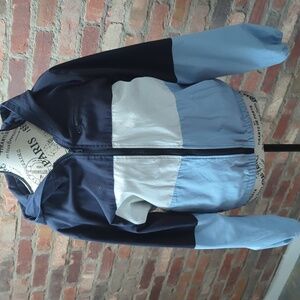 Brandy Melville Blue and White Jacket.